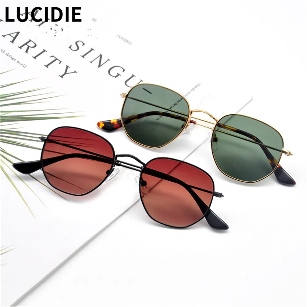 Солнечные очки LUCIDIE в винтажном стиле UV400 для мужчин и женщин роскошные