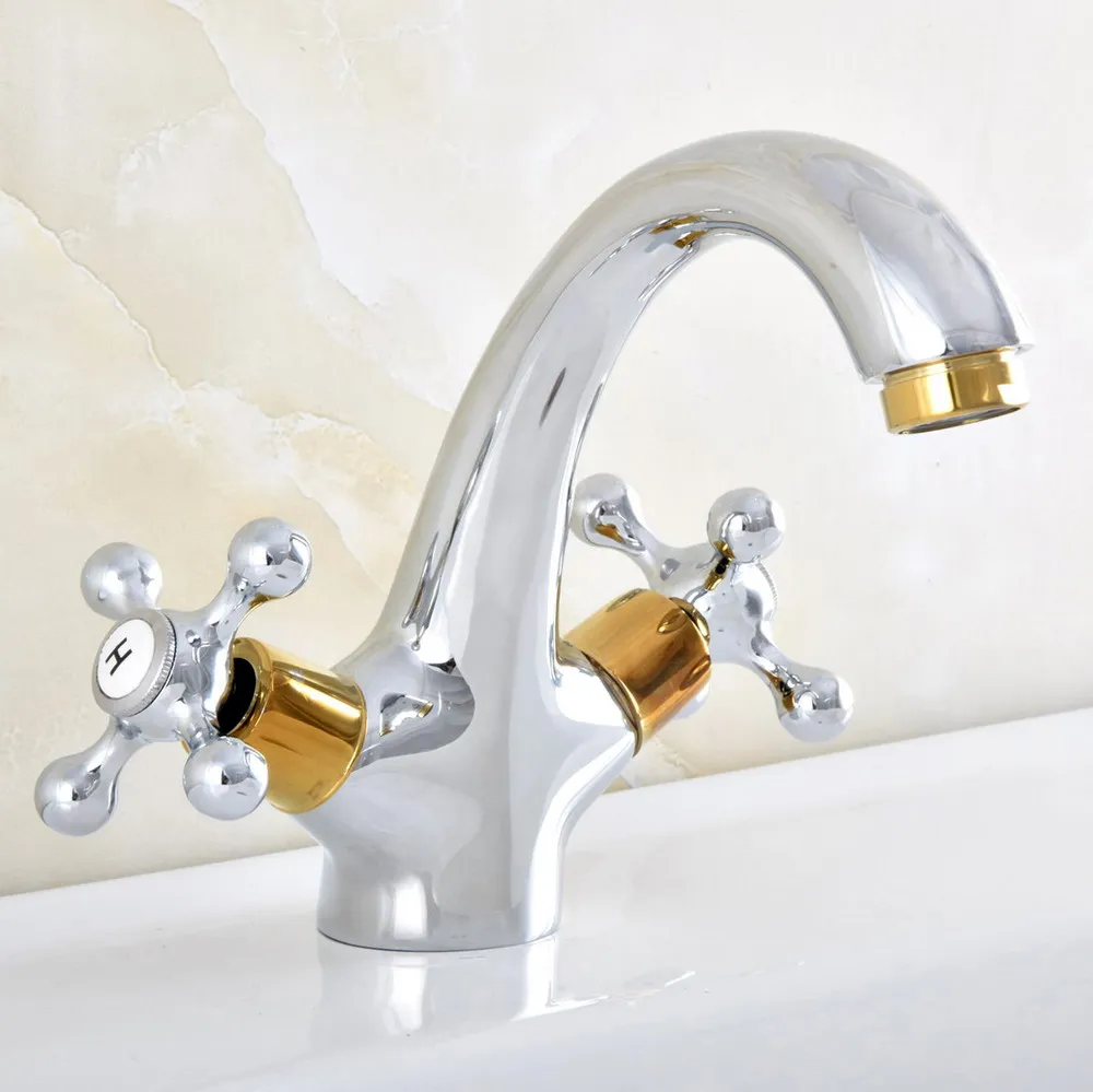 Silver Polished Chrome Gold Color Brass Two Corss Handles Bathroom Faucet Sink Basin Cold / Hot Mixer Tap anf478
Silver Polished Chrome Gold Color Brass Two Corss Handles Bathroom Faucet Sink Basin Cold / Hot Mixer Tap anf478