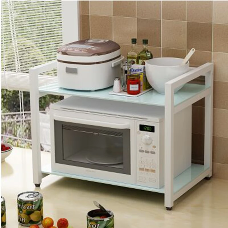 Microwave Oven Kitchen Shelf 2 Floor Household Condiments Rice Cooker Rack Can Be Configured To Receive 
Microwave Oven Kitchen Shelf 2 Floor Household Condiments Rice Cooker Rack Can Be Configured To Receive