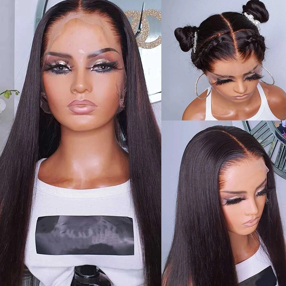 Kryssma Bone Straight Synthetic Lace Front Wig 26 inch Long Straight Hair Wigs for Women Natural Black Color Afro Frontal Wig
Kryssma Bone Straight Synthetic Lace Front Wig 26 inch Long Straight Hair Wigs for Women Natural Black Color Afro Frontal Wig