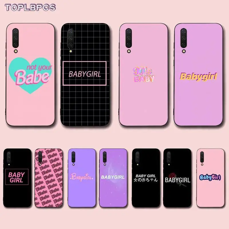 Чехол для смартфона TOPLBPCS Babe babygirl honey line Text art Для Xiaomi mi 5 6 plus 6x8 8se 8lite 9 9se 5x10 pro