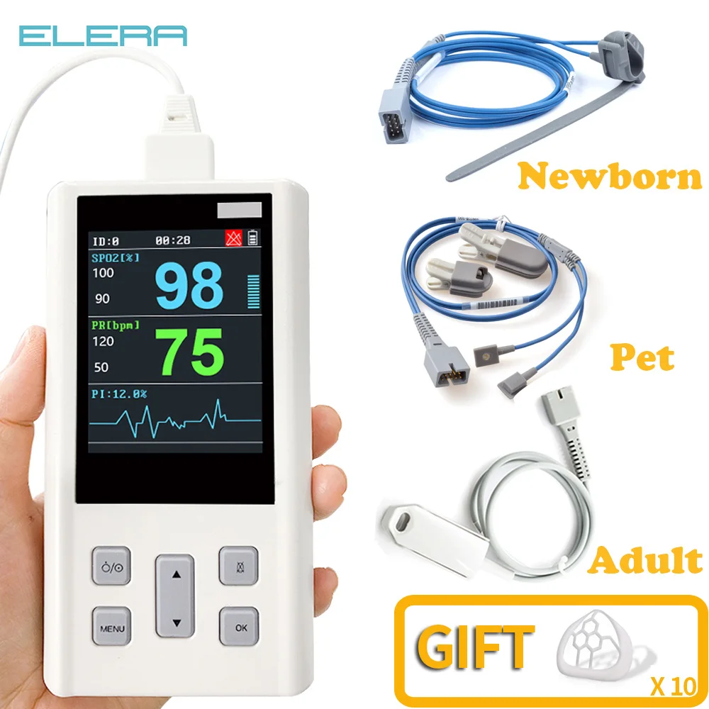 

Oximeter Handheld Pulse Oximeter Home Health Monitors Fingertip Oximetro Pulse Neonatal Pediatric Vet Veterinary SPO2 PI PR