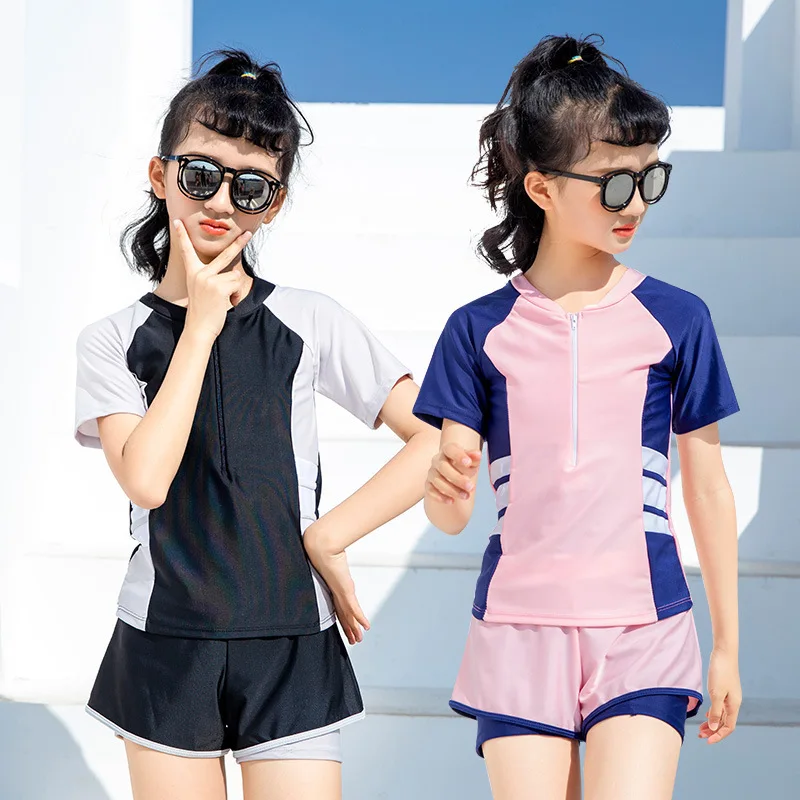 2021 Summer New Sports Style Girls Swimwear Youth Beach Swimming Training Split Swimwear
2021 Summer New Sports Style Girls Swimwear Youth Beach Swimming Training Split Swimwear