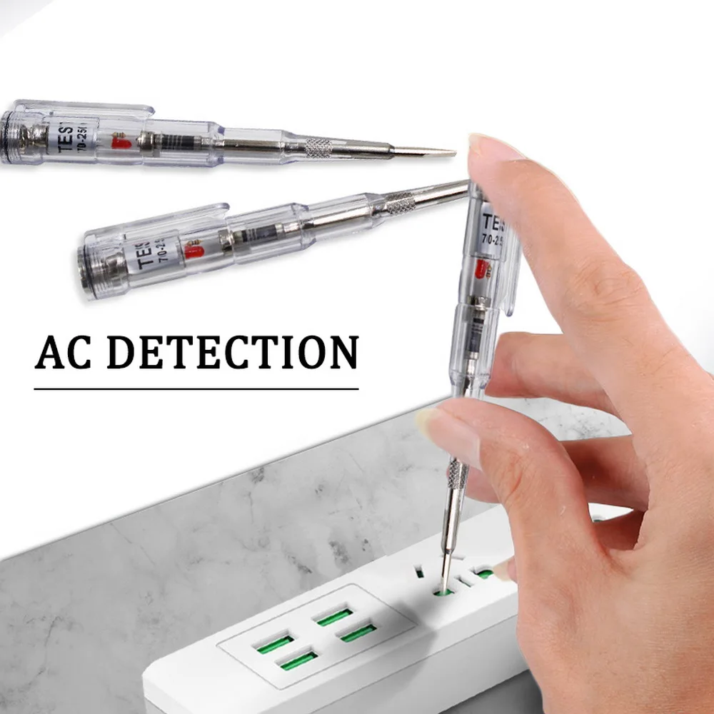 Waterproof Induced Tester Pen Screwdriver Probe light Tester Detector /DC 70-250V Test Pen Pencil
Waterproof Induced Tester Pen Screwdriver Probe light Tester Detector /DC 70-250V Test Pen Pencil