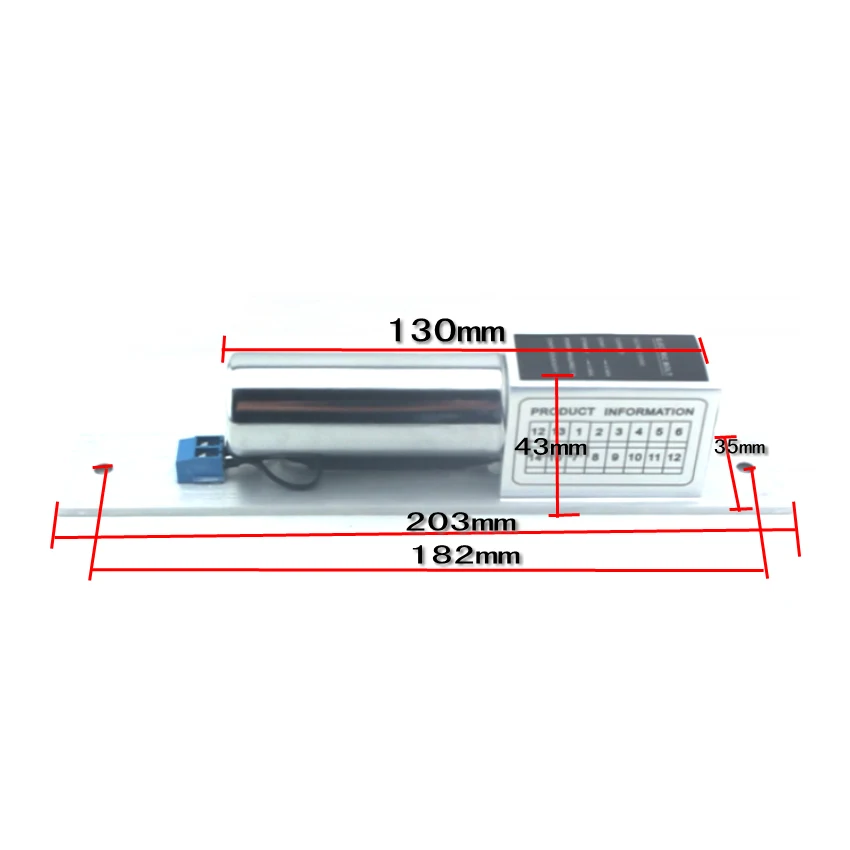Electric Bolt Lock Fail Safe Mode DC12V 2 Wires Normal Temperature Electronic Lock for Access Control Wood Metal Glass Door
Electric Bolt Lock Fail Safe Mode DC12V 2 Wires Normal Temperature Electronic Lock for Access Control Wood Metal Glass Door