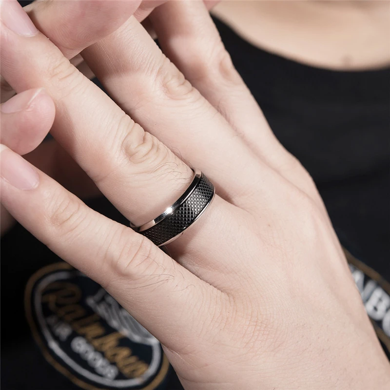 Simple 8mm Stainless Steel Wedding Rings for Women Men Waterproof Jewelry Fashion Black Color Multi Bump Engagement Band Bijoux
Simple 8mm Stainless Steel Wedding Rings for Women Men Waterproof Jewelry Fashion Black Color Multi Bump Engagement Band Bijoux