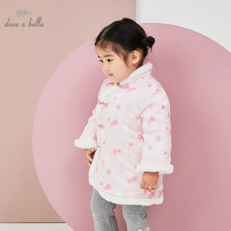 Платье детское DBM15530, зимнее, с цветочным принтом, в китайском стиле 
Платье детское DBM15530, зимнее, с цветочным принтом, в китайском стиле