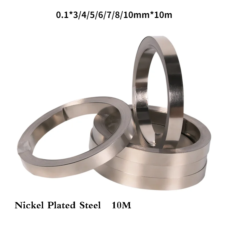Никелевая пластина 0,1, Никелированная Стальная лента с никелевым покрытием, соединитель для точечной сварки, сварочные аппараты, 10 м/рулон, 18650 мм 
Никелевая пластина 0,1, Никелированная Стальная лента с никелевым покрытием, соединитель для точечной сварки, сварочные аппараты, 10 м/рулон, 18650 мм