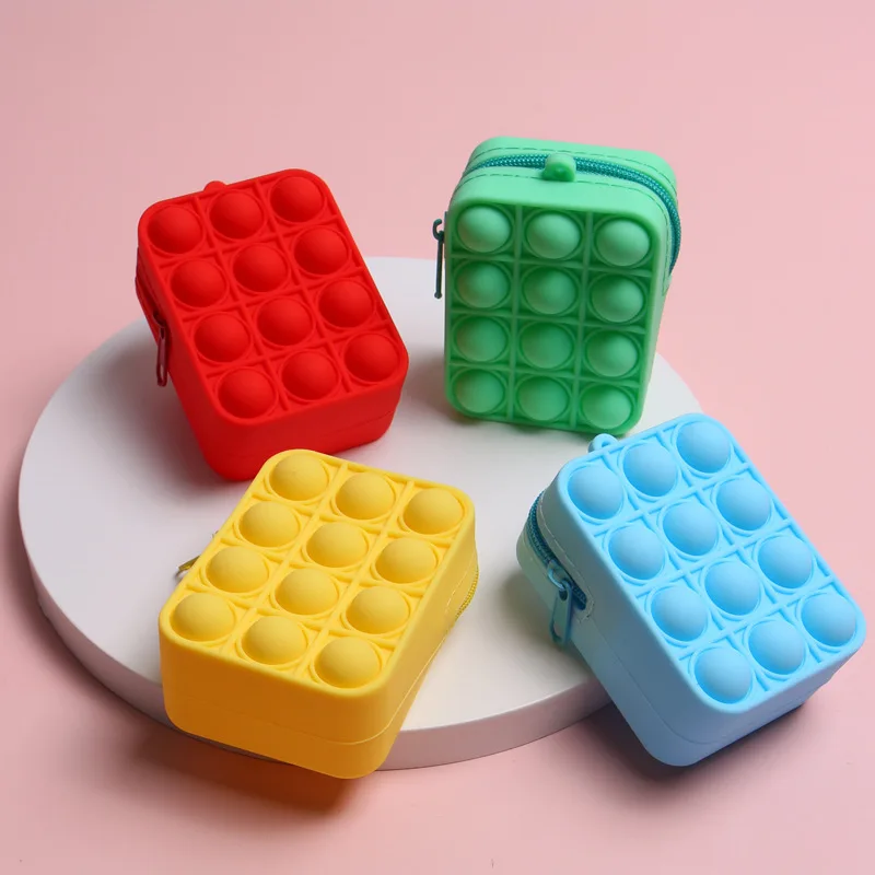 New Silicone Push Bubble Coin Purse Fidget Toys Stress Relief Kids Boy Girl Poppet Coin Pouch Purse Birthday Gift Party Favor
New Silicone Push Bubble Coin Purse Fidget Toys Stress Relief Kids Boy Girl Poppet Coin Pouch Purse Birthday Gift Party Favor