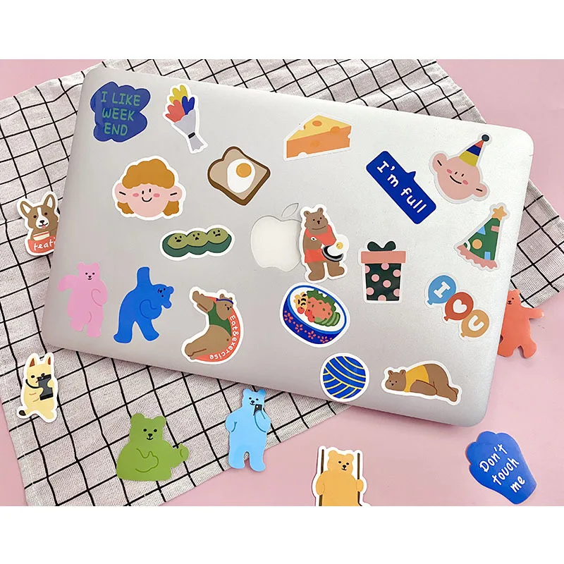 Cartoon Girl Bear Cute Stickers 40 Sheets Waterproof PVC Hand Account Mobile Phone Water Cup Diy Decorative Stickers Stationery
Cartoon Girl Bear Cute Stickers 40 Sheets Waterproof PVC Hand Account Mobile Phone Water Cup Diy Decorative Stickers Stationery