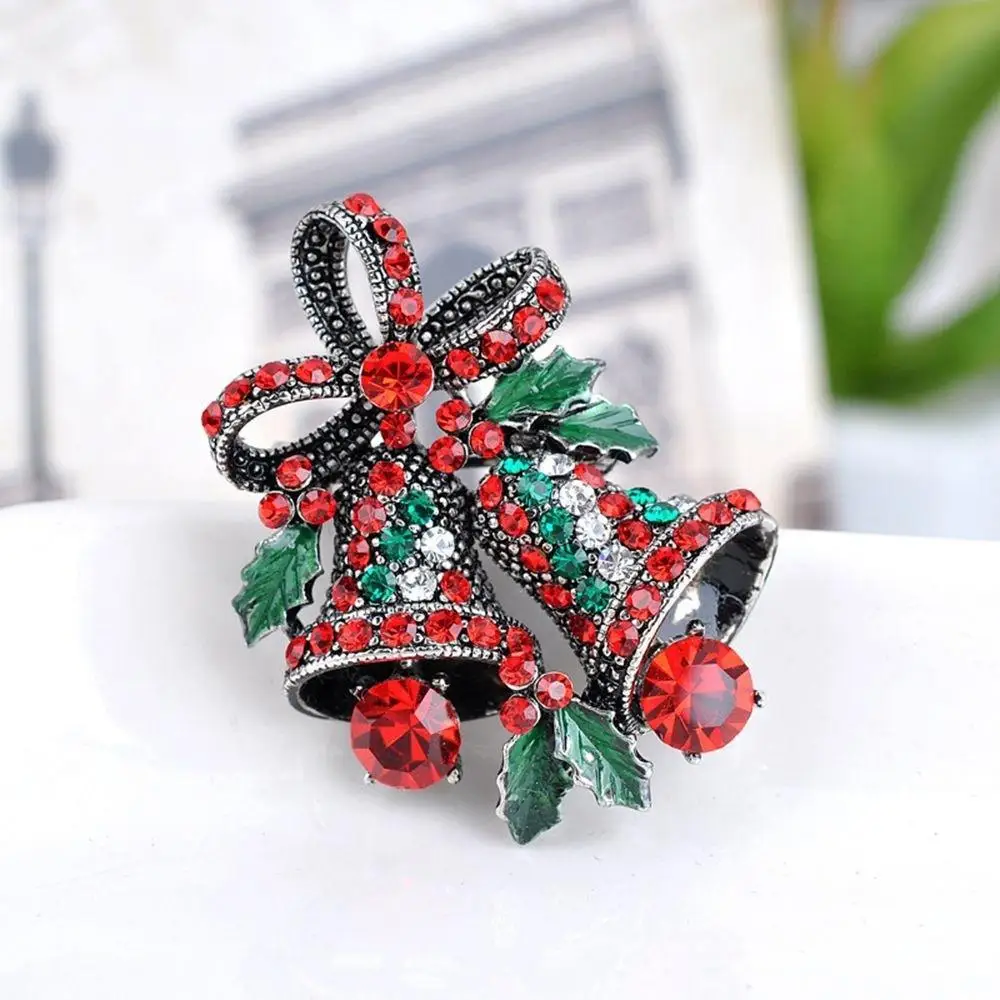 New Red Rhinestone Protein Bell Brooch Girl Cute Sweet Retro Gold And Silver Bow Christmas Bell Fashion Jewelry Party Gift
New Red Rhinestone Protein Bell Brooch Girl Cute Sweet Retro Gold And Silver Bow Christmas Bell Fashion Jewelry Party Gift