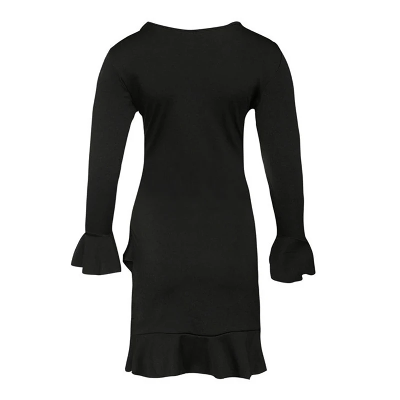 Oufisun O-neck Ruffles Long Sleeve Party Dress Dress Vintage Solid Mini Women Dress 2020 Summer Flare Sleeve Slim Dresses
Oufisun O-neck Ruffles Long Sleeve Party Dress Dress Vintage Solid Mini Women Dress 2020 Summer Flare Sleeve Slim Dresses