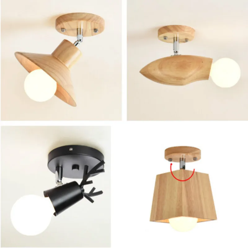 Ceiling Lights Rotatable Iron wood Ceiling Lamp E27 Surface Mounted Wood Hand-knitted For Corridor Bed Room Lighting Plafondlamp
Ceiling Lights Rotatable Iron wood Ceiling Lamp E27 Surface Mounted Wood Hand-knitted For Corridor Bed Room Lighting Plafondlamp