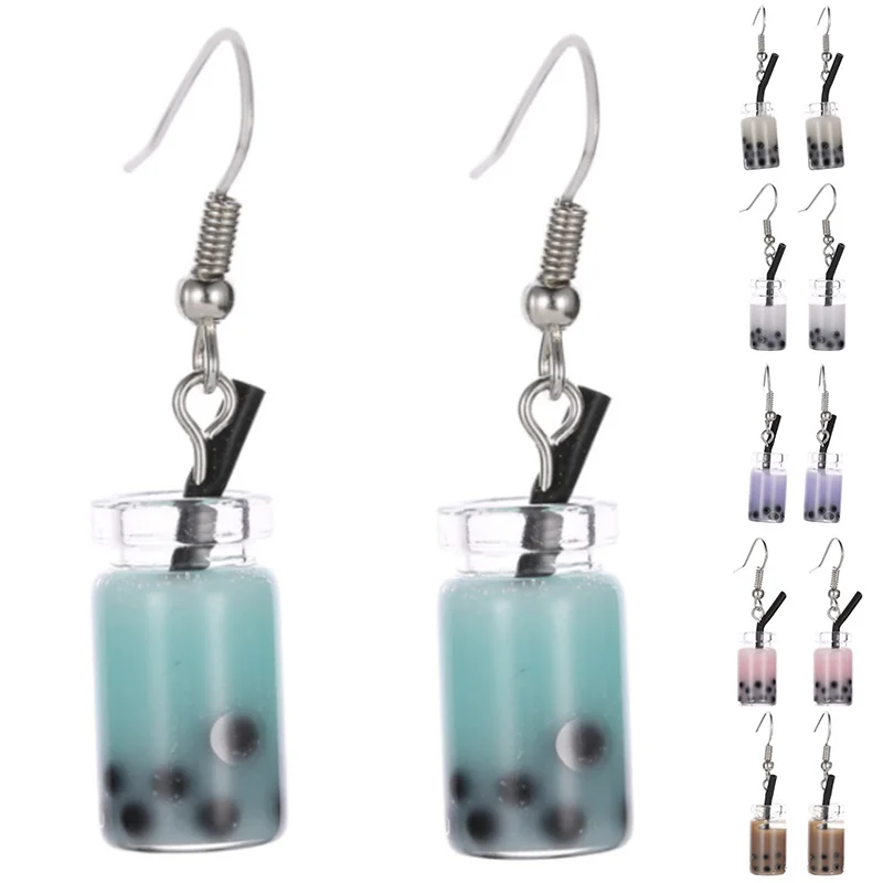 Funny Lemon Ice Black Tea Pearl Milk Tea Earrings Taiwan Boba Bubble Tea Funny Dangle Earrings for Women
Funny Lemon Ice Black Tea Pearl Milk Tea Earrings Taiwan Boba Bubble Tea Funny Dangle Earrings for Women