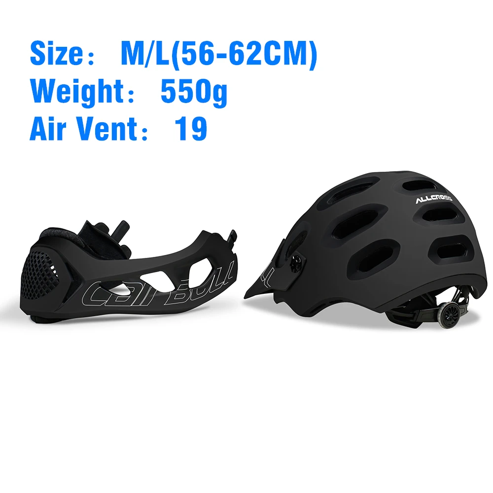 Полностью закрытый велосипедный шлем ALLCROSS для взрослых мужчин и женщин езды на