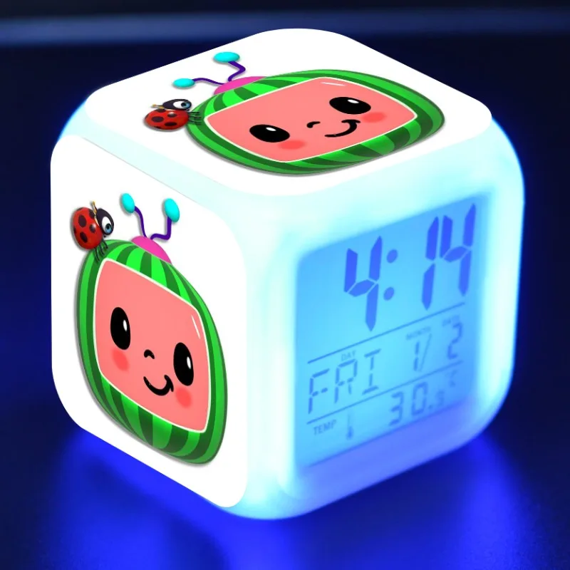 Мигающий Cocomelon фигурки аниме модель светодиодный Будильник 7 цветов изменить сенсорный светильник-Набор для творчества, обучающая игрушка ...
Мигающий Cocomelon фигурки аниме модель светодиодный Будильник 7 цветов изменить сенсорный светильник-Набор для творчества, обучающая игрушка ...