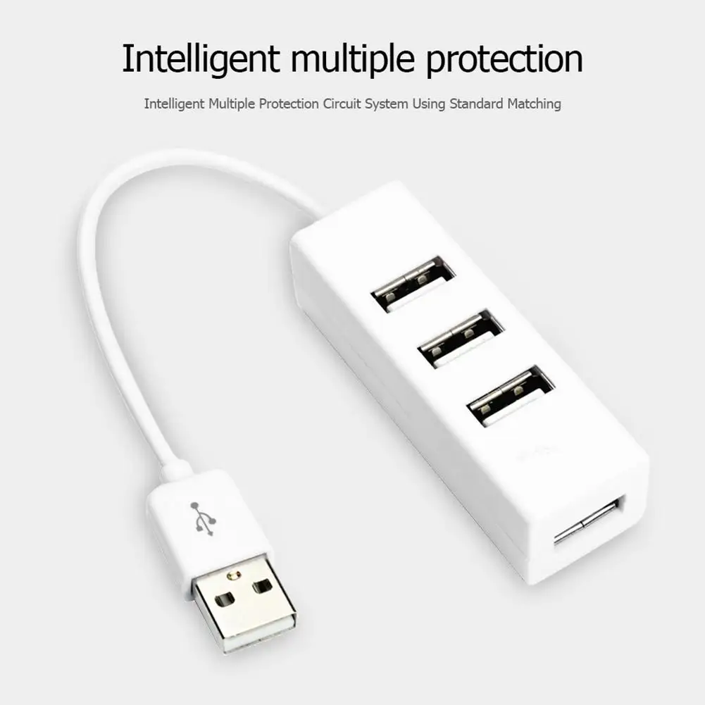 Portable USB Adapter 4 USB 2.0 Ports 480Mbps USB HUB for Desktop Laptop Tablet Support System Windows 2003/ME/XP/Vista
Portable USB Adapter 4 USB 2.0 Ports 480Mbps USB HUB for Desktop Laptop Tablet Support System Windows 2003/ME/XP/Vista