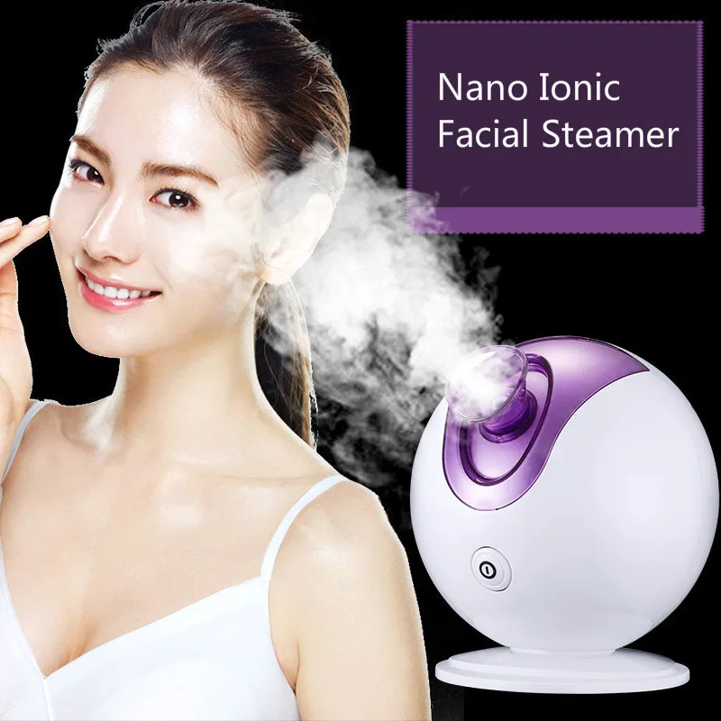 

Facial Steamer Nano Ionic Deep Cleaning Mist Steam Sprayer 500W Spa Skin Vaporizer Promote Blood Circulation 110-220V
