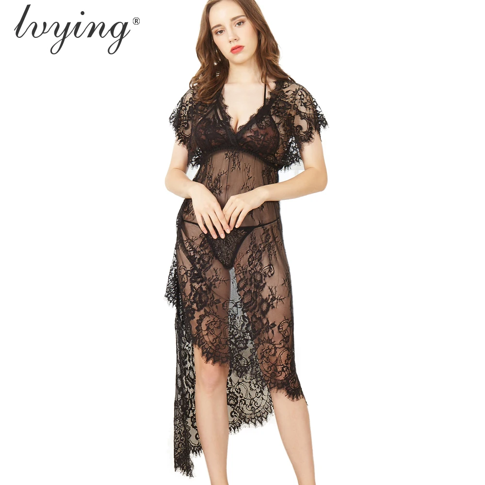 Women Pyjamas Night Dress Sexy Lingerie Sleep Tops Lace Transparents Nightgowns Female Sleepwear Nightwear Long Skirt Pijamas
Women Pyjamas Night Dress Sexy Lingerie Sleep Tops Lace Transparents Nightgowns Female Sleepwear Nightwear Long Skirt Pijamas