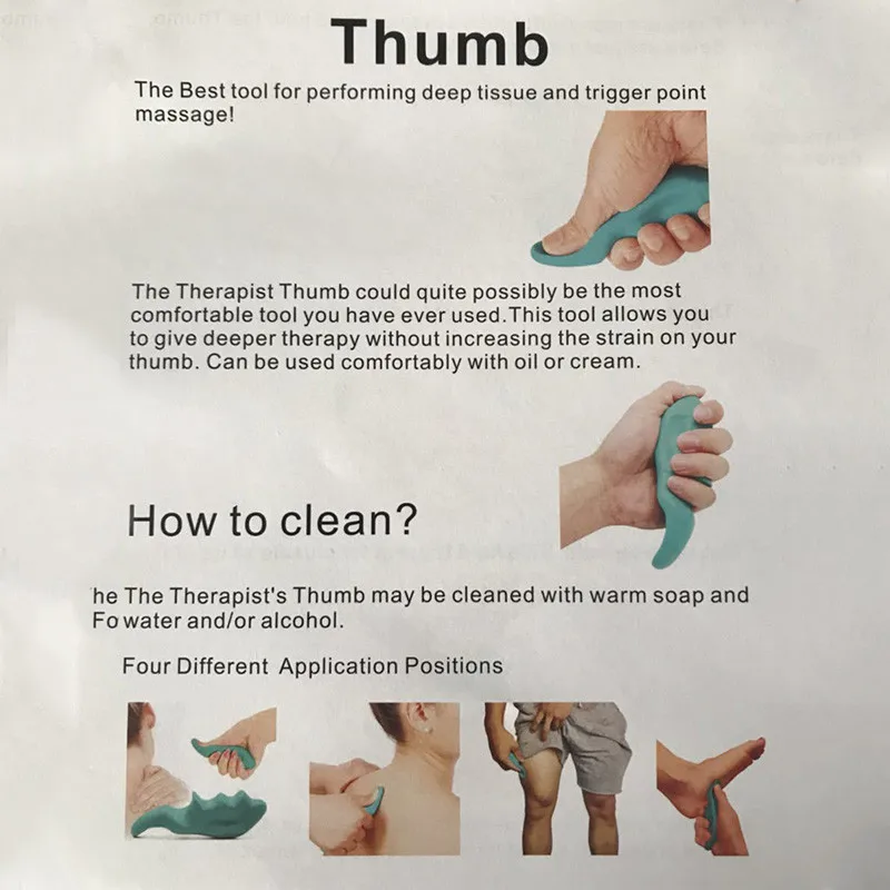 OLOEY Massage Device Manual Thumb Massager Portable Physiotherapy Small Tools Full Body Neck Back Deep Tissue Trigger Washable
OLOEY Massage Device Manual Thumb Massager Portable Physiotherapy Small Tools Full Body Neck Back Deep Tissue Trigger Washable