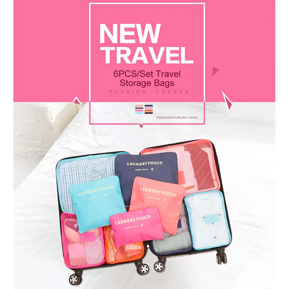 6PCS/Set Travel Storage Bag Multi-functional Luggage Organizer Pouch Clothing Sorting Packing Cubes Portable and easy to carry
6PCS/Set Travel Storage Bag Multi-functional Luggage Organizer Pouch Clothing Sorting Packing Cubes Portable and easy to carry