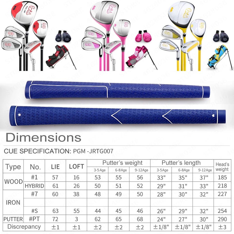 3-12 Year Old Kids Golf Club Full Set Children's Boy Girl Beginner's Golf Training Set Wood Iron Swing Putter Headcover Bag Gift 
3-12 Year Old Kids Golf Club Full Set Children's Boy Girl Beginner's Golf Training Set Wood Iron Swing Putter Headcover Bag Gift