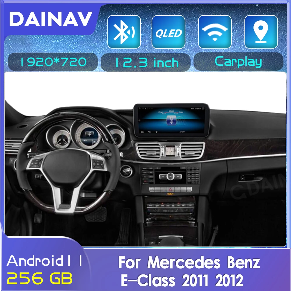 

Автомобильный радиоприемник на Android 11,0, 8 + 256 ГБ, GPS-навигация для Mercedes Benz E-Class 2011 2012, мультимедийный плеер, стерео CarPlay