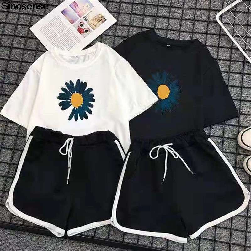 Women Two Piece Set Floral Print T Shirts And Shorts Sets Summer Casual Joggers Tracksuit Sports Outfits Plus Size Clothing 5XL
Women Two Piece Set Floral Print T Shirts And Shorts Sets Summer Casual Joggers Tracksuit Sports Outfits Plus Size Clothing 5XL
