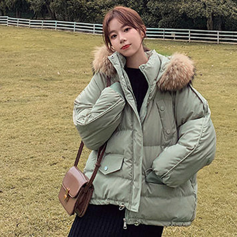 Winter Warm Elegant Thick Coats Women Loose Casual Parkas All Match Puffer Jacket Black Korean Fashion Student Outwear New
Winter Warm Elegant Thick Coats Women Loose Casual Parkas All Match Puffer Jacket Black Korean Fashion Student Outwear New