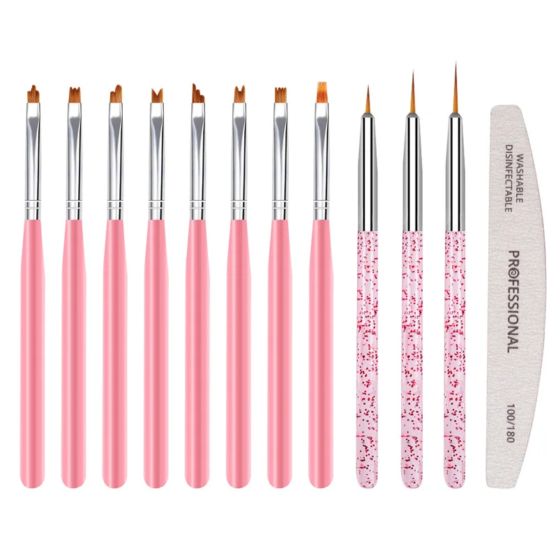 12Pcs/Set Nail Art Brush And Design Tip Painting Pen DIY Nail Tools Gel UV Polish Strip Nail Kit Professional Set Acrylic
12Pcs/Set Nail Art Brush And Design Tip Painting Pen DIY Nail Tools Gel UV Polish Strip Nail Kit Professional Set Acrylic