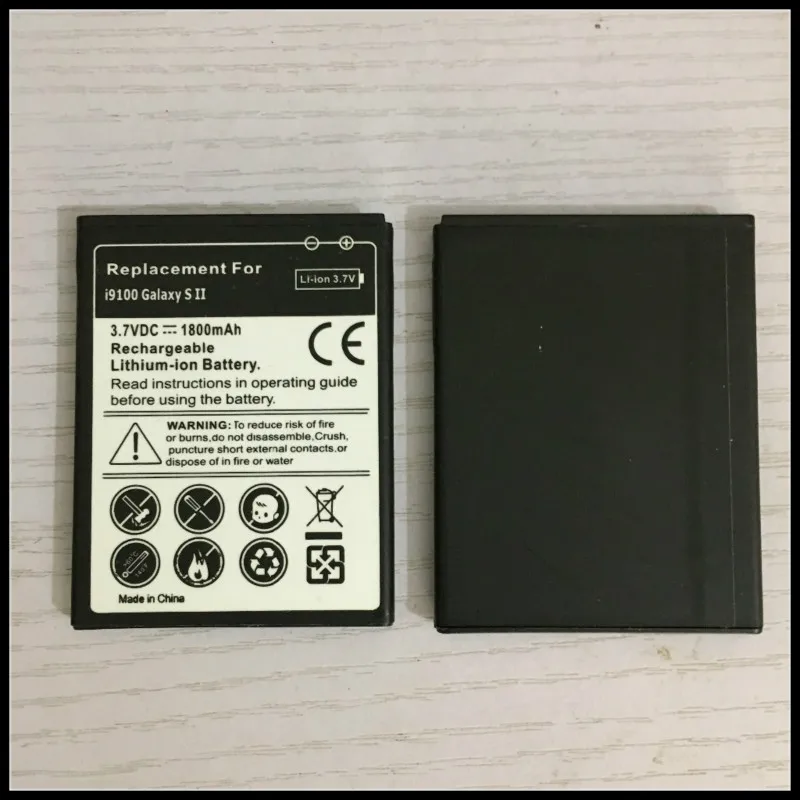 1800mah EB-F1A2GBU Replacement S2 Battery For Samsung Galaxy SII i9100 i9108 i9103 I777 i9105 i9100G Phone Battery S2
1800mah EB-F1A2GBU Replacement S2 Battery For Samsung Galaxy SII i9100 i9108 i9103 I777 i9105 i9100G Phone Battery S2
