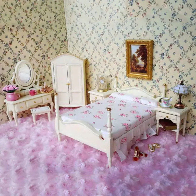 1:12 миниатюрная деревянная мебель для кукольного домика, кровать, комод, стул, прикроватный столик, гардероб, европейские аксессуары
1:12 миниатюрная деревянная мебель для кукольного домика, кровать, комод, стул, прикроватный столик, гардероб, европейские аксессуары