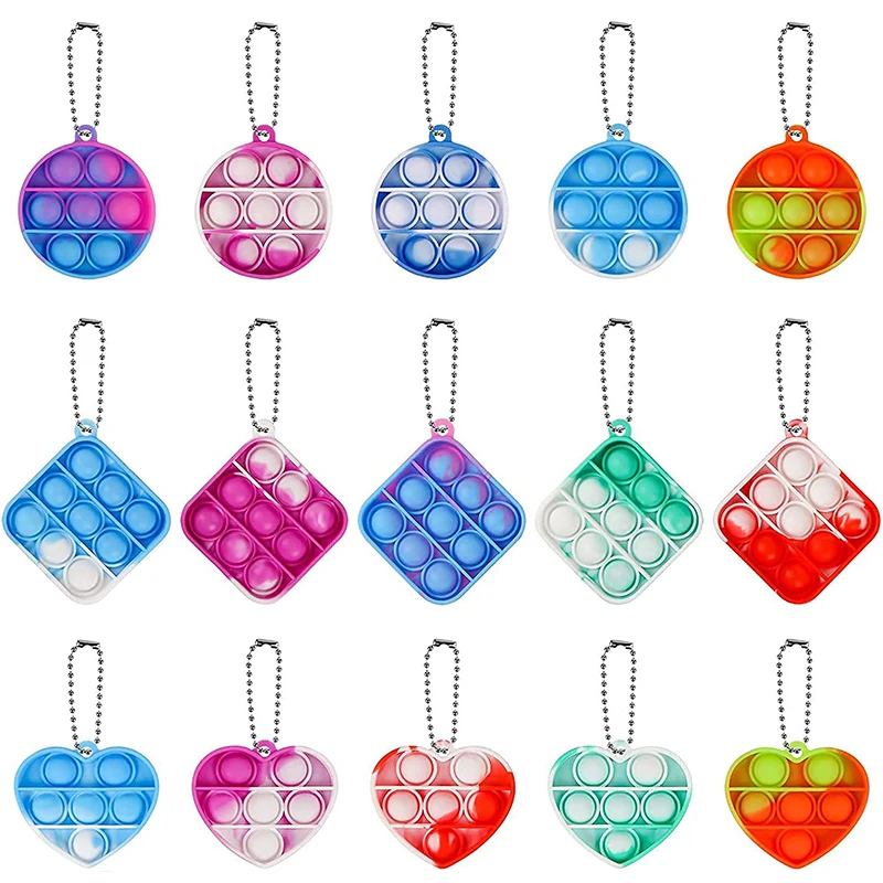 30pcs Mini Push Bubble Sensory Toy Autism Needs Squishy Stress Reliever Toys Anti-stress Fidget Keychain Kids Christmas gift
30pcs Mini Push Bubble Sensory Toy Autism Needs Squishy Stress Reliever Toys Anti-stress Fidget Keychain Kids Christmas gift