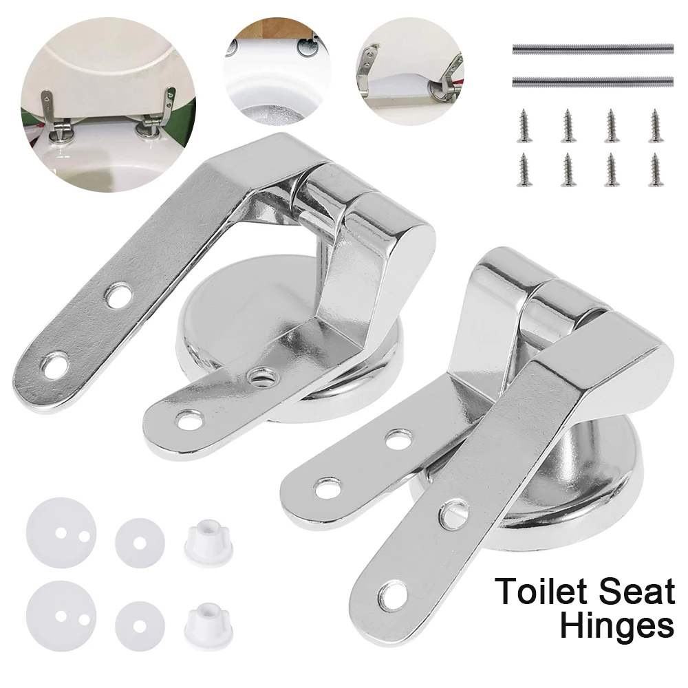 

Toilet Seat Hinges Toilet Fixing Mountings Flush Toilet Cover Mounting Connector Standard Replacement Parts