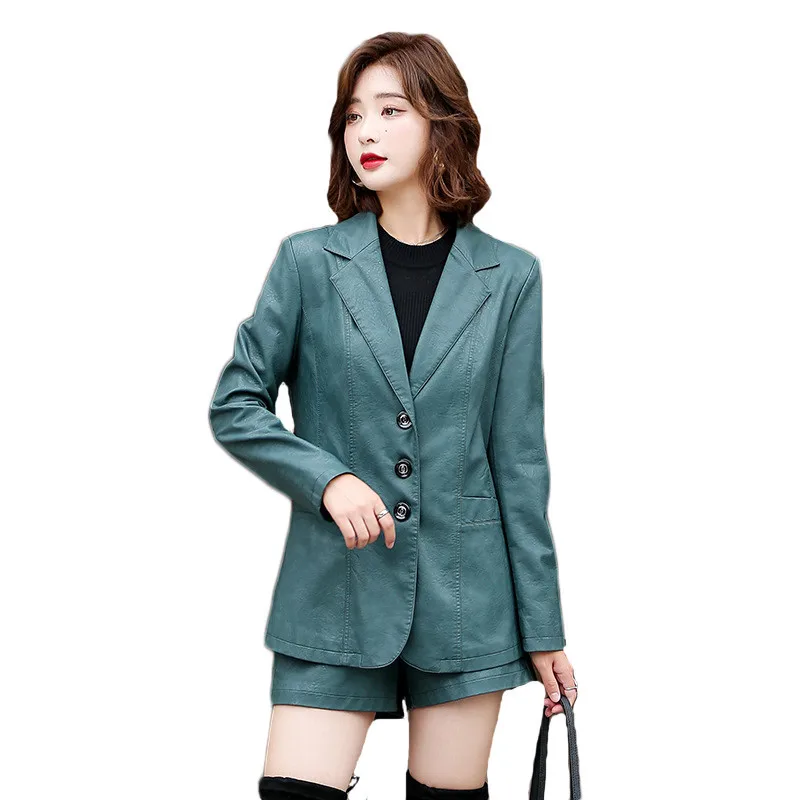 4 Colors Leather Jacket Women 2021 Autumn New Korean Fashion Plus Size PU Leather Ladies Suits Simple Slim Jacket Female JD1329
4 Colors Leather Jacket Women 2021 Autumn New Korean Fashion Plus Size PU Leather Ladies Suits Simple Slim Jacket Female JD1329