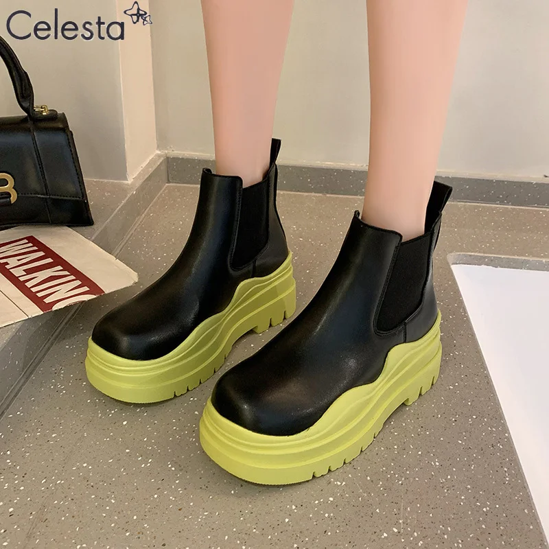 Celesta Martin Boots High Platform Boots Women Thin Short Boots Smoke Tube Boots Jelly Bottom Chelsea Boots Ankle Boots Ladies
Celesta Martin Boots High Platform Boots Women Thin Short Boots Smoke Tube Boots Jelly Bottom Chelsea Boots Ankle Boots Ladies