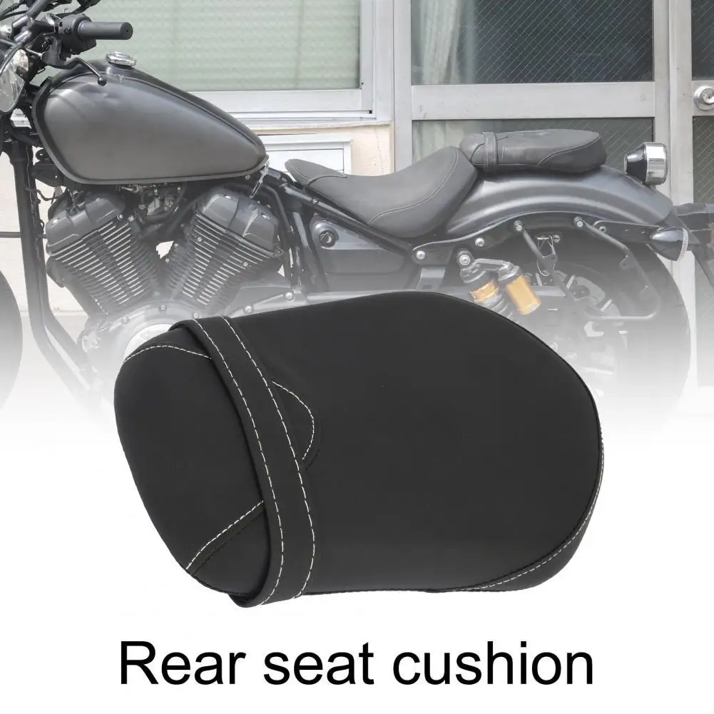 Black High-quality Motorcycle Back Seat Pillion Faux Leather Motorbike Rear Pillion Reliable 
Black High-quality Motorcycle Back Seat Pillion Faux Leather Motorbike Rear Pillion Reliable