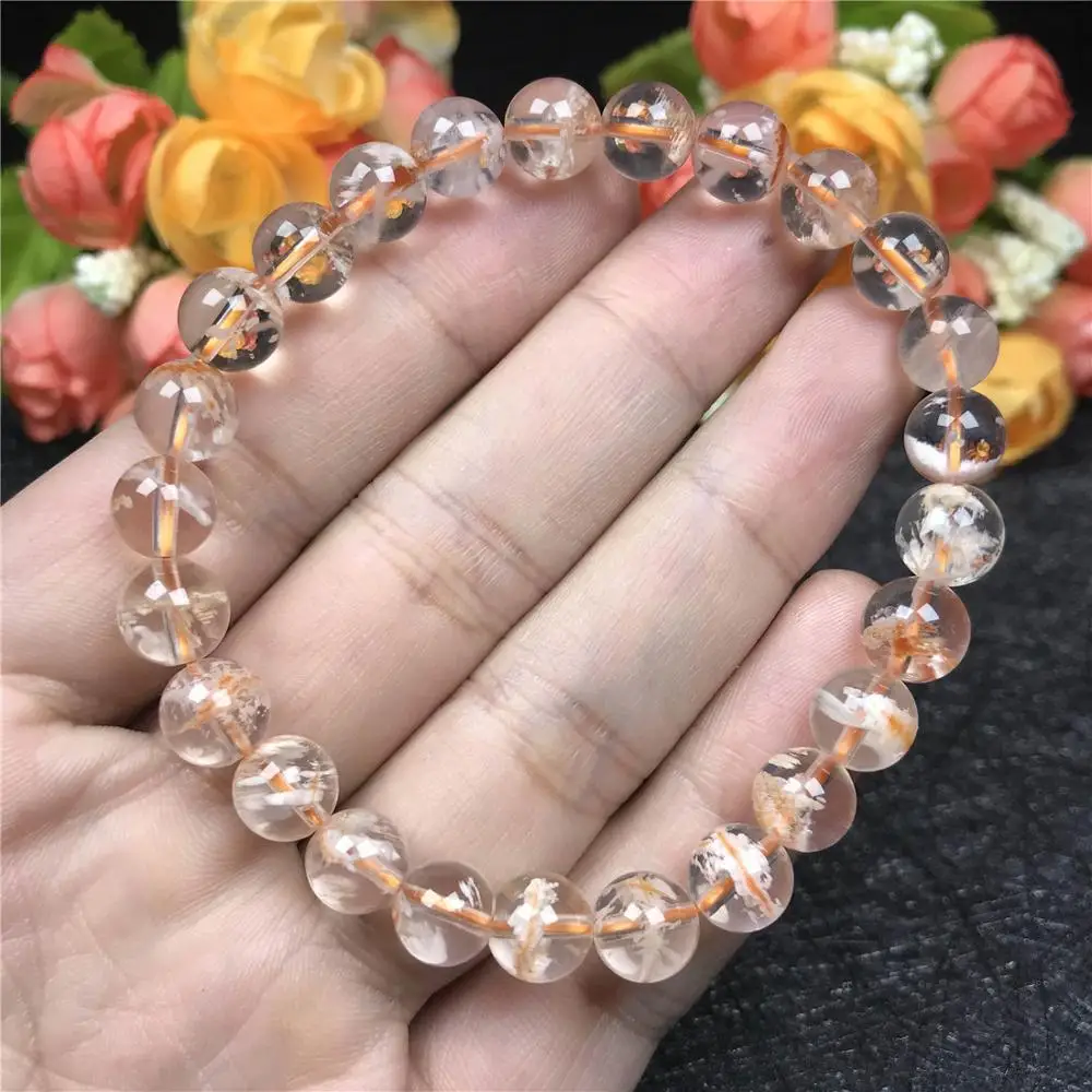8mm Real Natural Cherry Phantom Quartz Bracelet For Woman Lady Men Love Gift Crystal Round Beads Stretch Gemstone Jewelry AAAA
8mm Real Natural Cherry Phantom Quartz Bracelet For Woman Lady Men Love Gift Crystal Round Beads Stretch Gemstone Jewelry AAAA