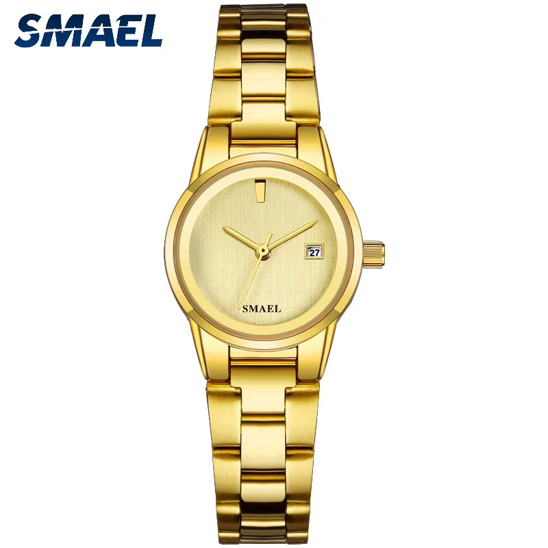 SMAEL Fashion Women's Quartz Watches Waterproof Sport Watches Stainless Steel Strap Women Wristwatch Clock relogio masculino 
SMAEL Fashion Women's Quartz Watches Waterproof Sport Watches Stainless Steel Strap Women Wristwatch Clock relogio masculino