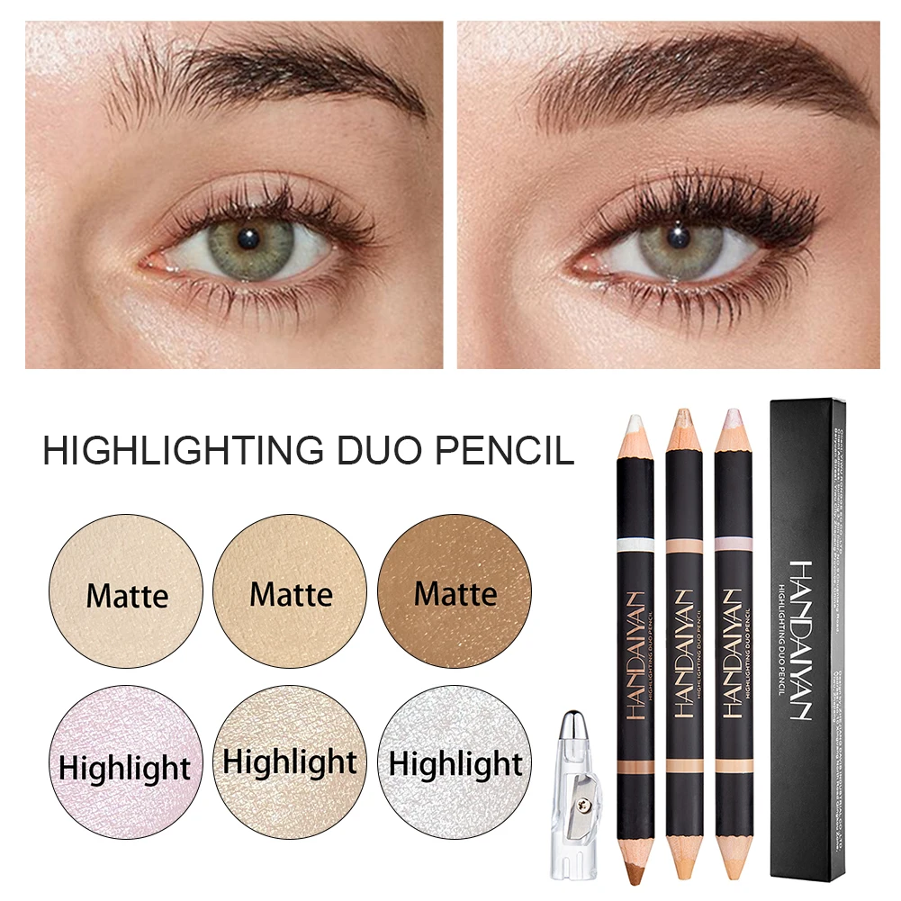 Highlight Contour Stick Double Head Facial 3D Contour Repair Bronzer Concealer Pen Brows Highlighter Makeup
Highlight Contour Stick Double Head Facial 3D Contour Repair Bronzer Concealer Pen Brows Highlighter Makeup