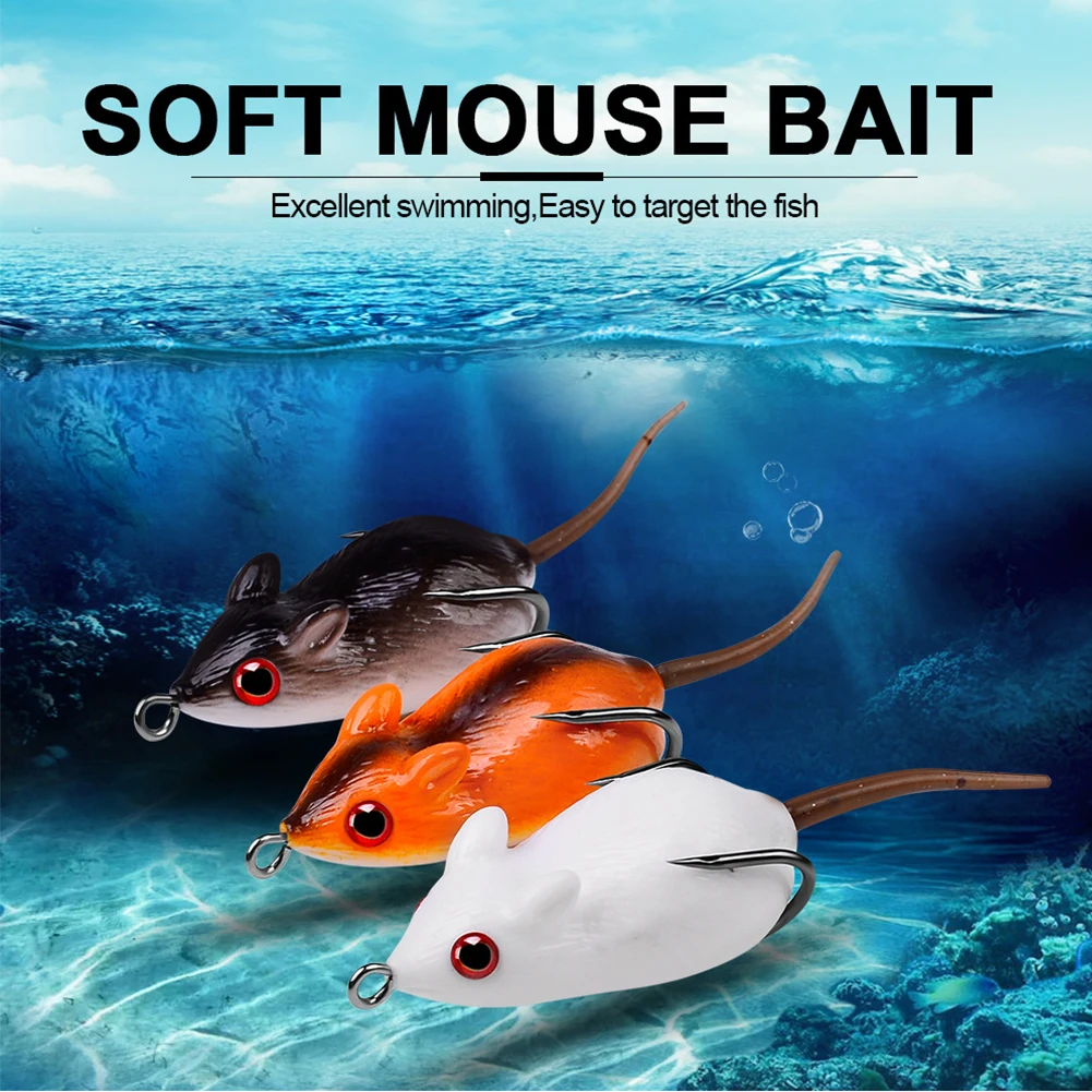 1PC Sinking Mouse Lure 5cm/9g Lifelike Soft Frog Fishing Lures Silicone Soft Baits Artificial Rat Bait Crankbait Bass FishingNew
1PC Sinking Mouse Lure 5cm/9g Lifelike Soft Frog Fishing Lures Silicone Soft Baits Artificial Rat Bait Crankbait Bass FishingNew