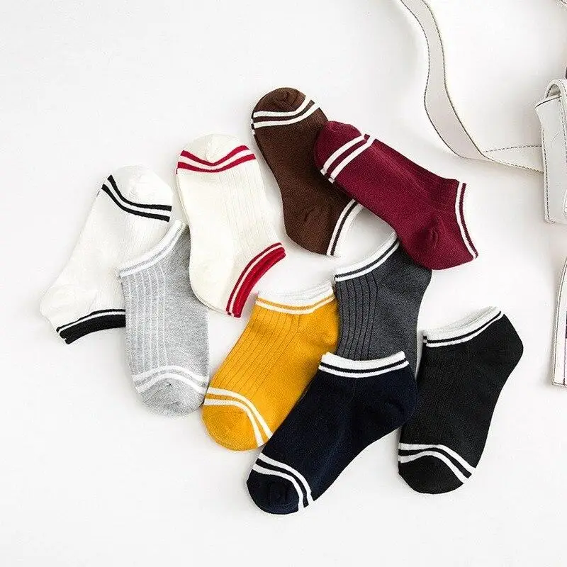 Cotton Soft Women Striped Socks Summer Breathable Invisible Non-slip Sock Slippers College Style Girls Boat Sock
Cotton Soft Women Striped Socks Summer Breathable Invisible Non-slip Sock Slippers College Style Girls Boat Sock