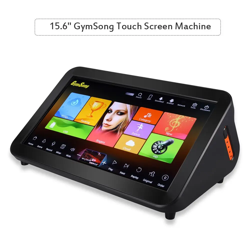 GymSong 15 6 "Домашний КТВ Поющий караоке плеер машина Android с 2 ТБ HDD песни сенсорный