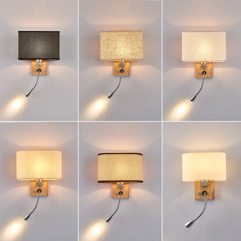 Cross-mirror led bedside reading lamp dimming modern simple bedroom fabric wall lamp hotel room lamp
Cross-mirror led bedside reading lamp dimming modern simple bedroom fabric wall lamp hotel room lamp