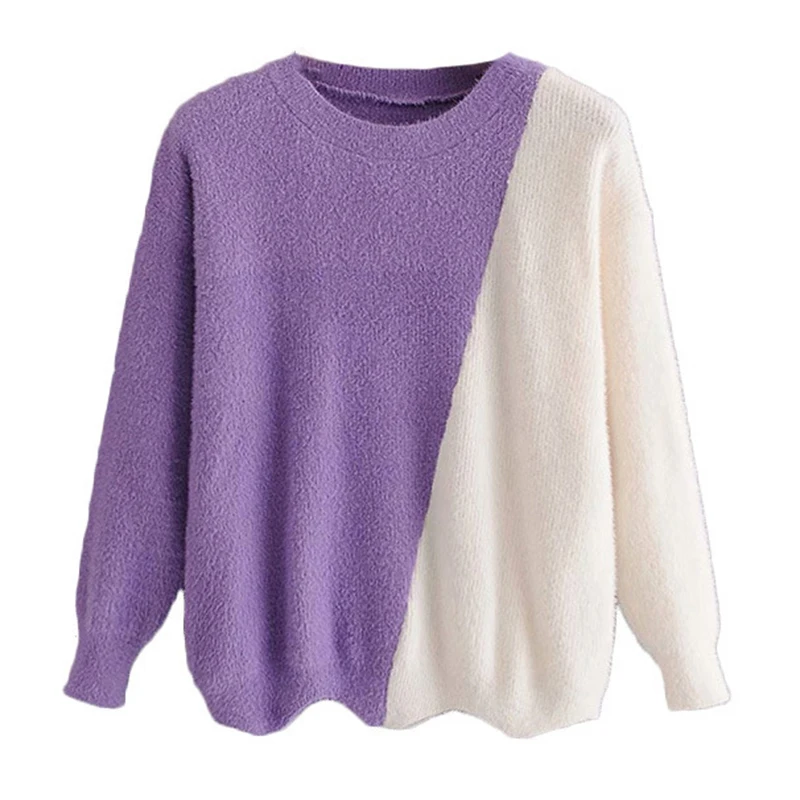 Paris Girl Autumn Winter Fahsion New Women Long Sleeve Patchwork Pullovers Loose O-Neck Wavy Hem Sweater
Paris Girl Autumn Winter Fahsion New Women Long Sleeve Patchwork Pullovers Loose O-Neck Wavy Hem Sweater