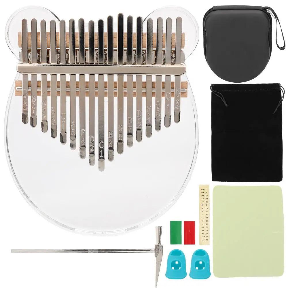 Sturdy 17 Key Acrylic Gift Transparent Finger Piano Thumb Piano Thumb Piano 17 Keys Music Musician Kalimba
Sturdy 17 Key Acrylic Gift Transparent Finger Piano Thumb Piano Thumb Piano 17 Keys Music Musician Kalimba