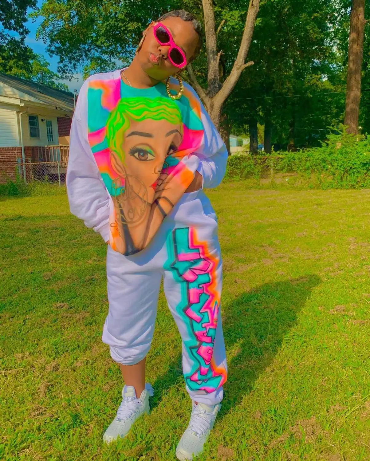 WenQing 2 Two Piece Set Women Tracksuit Cartoon Print Winter Long Sleeve Sweatshirt Sweatpants Sweat Suit Jogging Femme 
WenQing 2 Two Piece Set Women Tracksuit Cartoon Print Winter Long Sleeve Sweatshirt Sweatpants Sweat Suit Jogging Femme