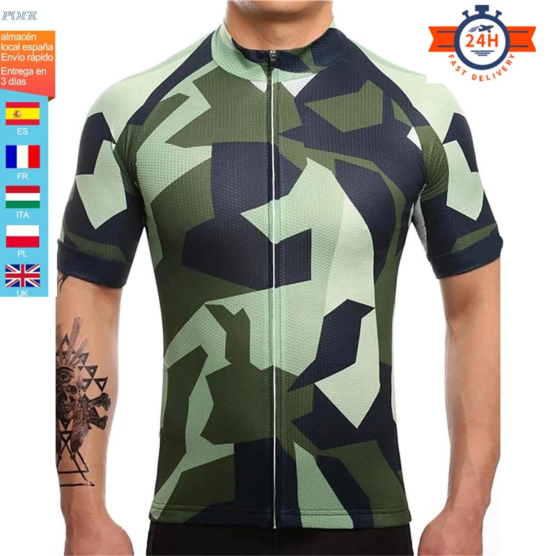 Men camoshort sleeve cycling jersey top breathable quick-dryingmoisture terylenemycobacterium tuberculosismountain bikeroad race
Men camoshort sleeve cycling jersey top breathable quick-dryingmoisture terylenemycobacterium tuberculosismountain bikeroad race