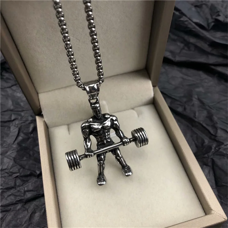 New World Bodybuilder Super Saiyan Muscle Man Weightlifting Men's Necklace Retro Punk Necklace Jewelry Gift Wholesale
New World Bodybuilder Super Saiyan Muscle Man Weightlifting Men's Necklace Retro Punk Necklace Jewelry Gift Wholesale