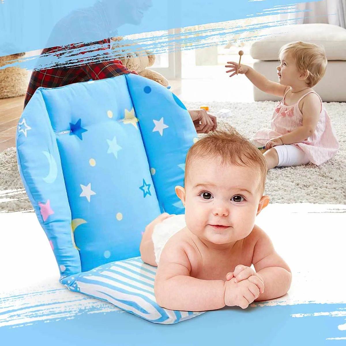Pure Cotton Baby Stroller Seat Soft Cushion Kids Pushchair Car Cart High Chair Seat Trolley Soft Baby Stroller Cushion Pad Acces
Pure Cotton Baby Stroller Seat Soft Cushion Kids Pushchair Car Cart High Chair Seat Trolley Soft Baby Stroller Cushion Pad Acces